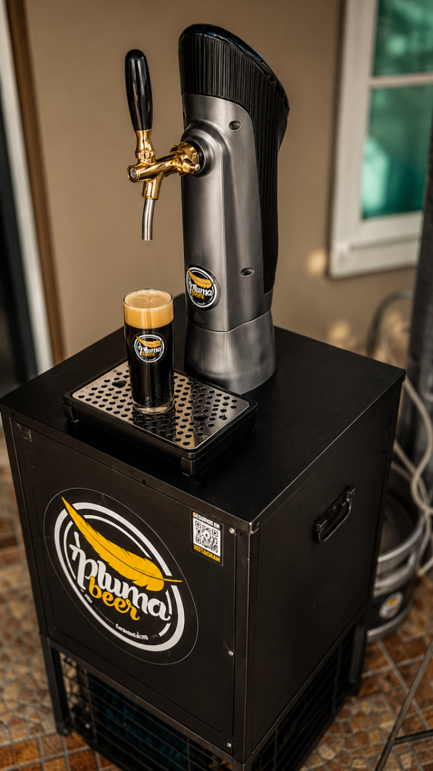 Chopera premium Pluma Beer con cerveza negra